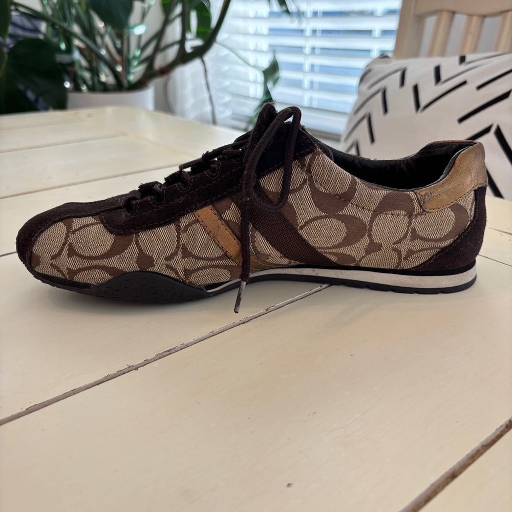 Coach Katelyn Monogram Signature Lace Up Sneakers Women’s Size 8 - Picture 14 of 15